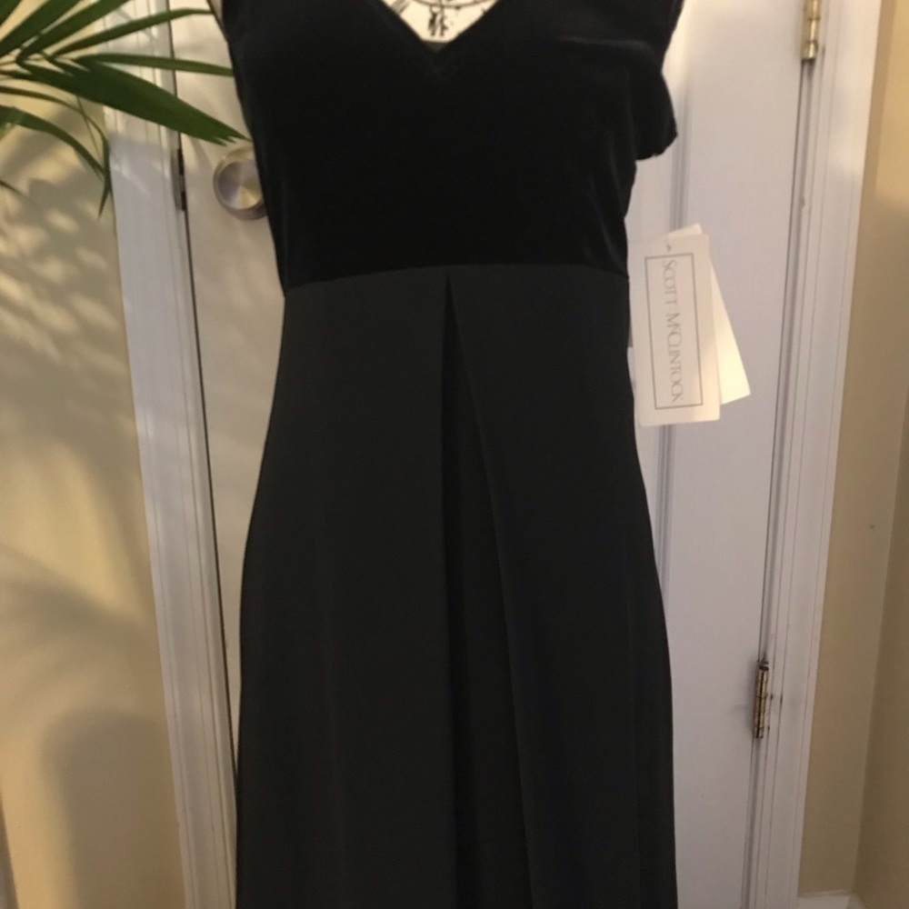 Scott McClintock black evening gown